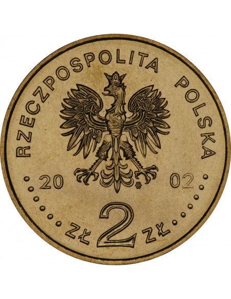 Rewers monety 2 zł 2002 Generał broni Władysław Anders 18921970