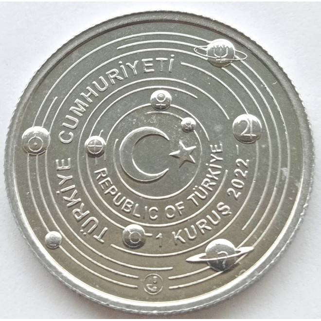 Moneta Turcja 1 Kurusz 2020 Drozd śpiewak