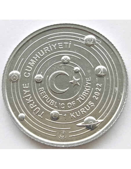 Moneta Turcja 1 Kurusz 2020 Drozd śpiewak