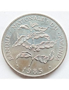 Awers monety Rwanda 10 Franków 1985