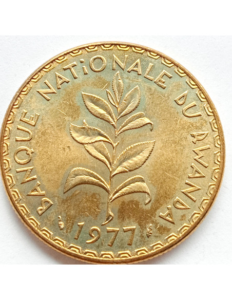 Awers monety Rwanda 50 Franków 1977