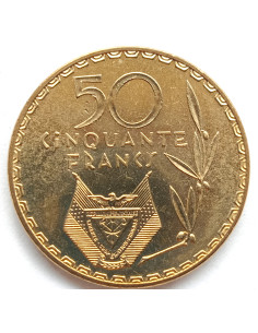 Awers monety Rwanda 50 Franków 1977 2
