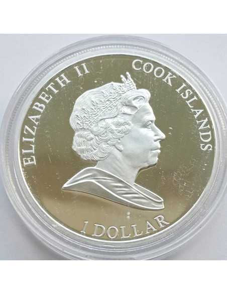 Moneta Wyspy Cooka 5 Dolarów 2012 Buratino