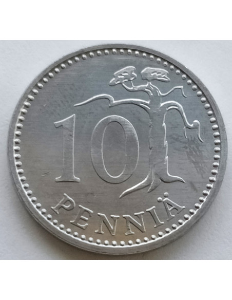 Moneta Finlandia 10 Penni 1985