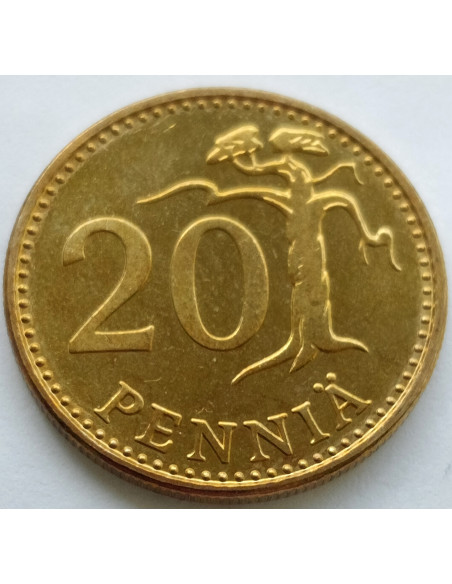 Moneta Finlandia 20 Penni 1985