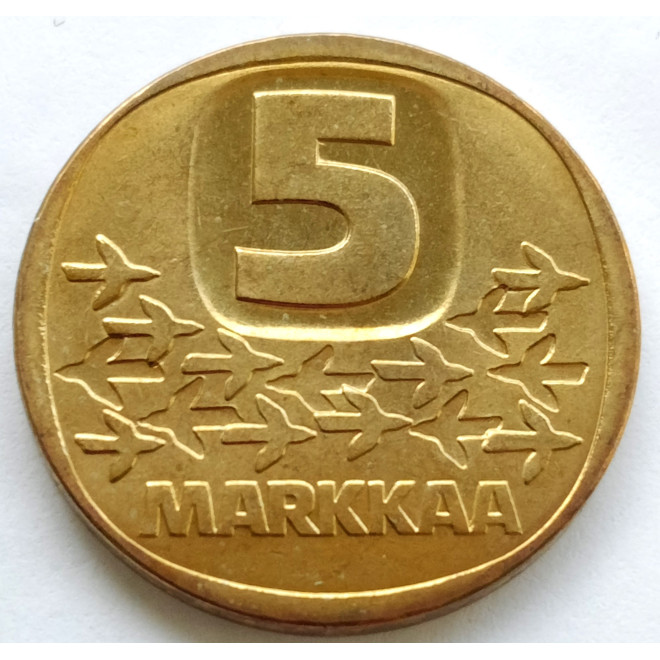 Moneta Finlandia 5 Marka1985
