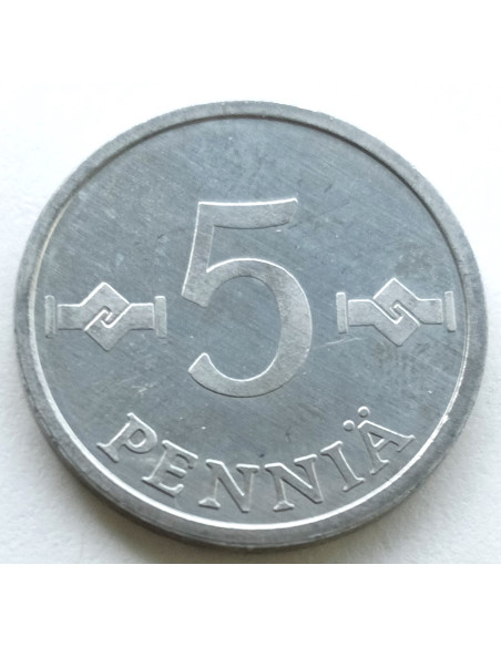 Moneta Finlandia 5 Penni 1985
