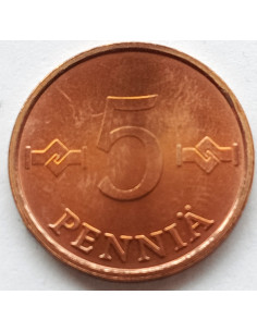 Moneta Finlandia 5 Penni 1985 2