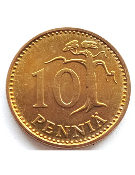 Moneta Finlandia 10 Penni 1985