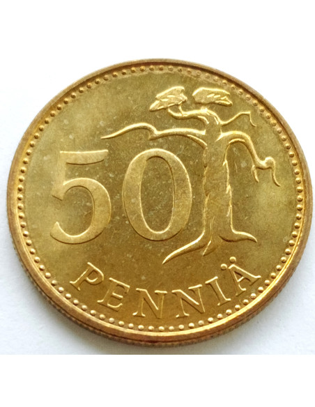 Moneta Finlandia 50 Penni 1985