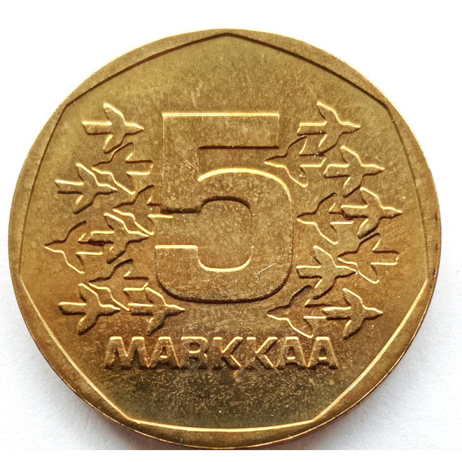 Moneta Finlandia 5 Marka1985