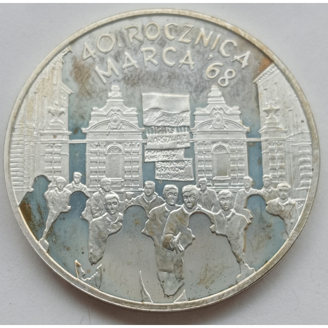 10 Złotych 2008 40. rocznica Marca '68