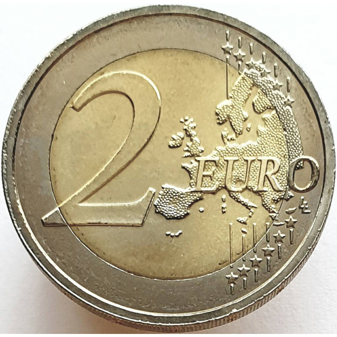 Rewers monety Luksemburg 2 euro 2012 Wielki Książę Henryk i Wielki Książę Wilhelm IV