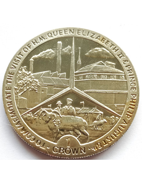 Moneta Wyspa Man 1 Korona 1980 XXII Letnie Igrzyska Olimpijskie