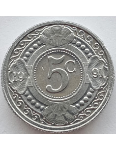 Moneta Antyle Holenderskie 1 Cent 1985