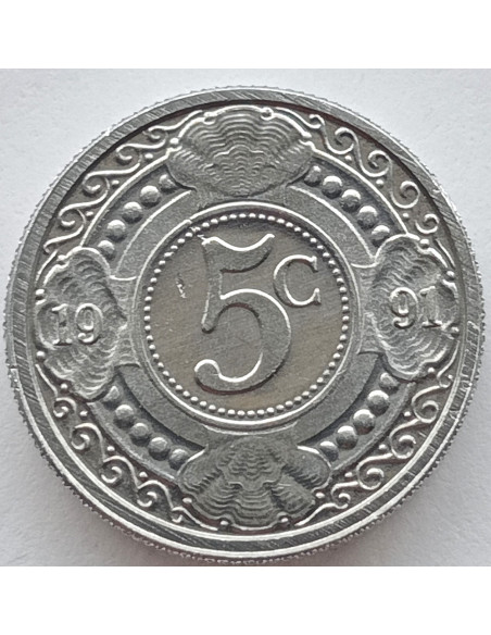 Moneta Antyle Holenderskie 1 Cent 1985