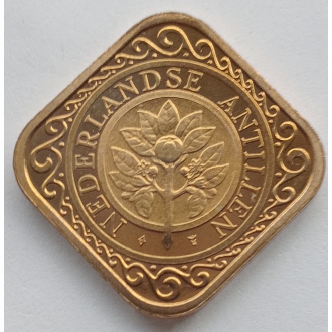 Moneta Antyle Holenderskie 1 Cent 1985