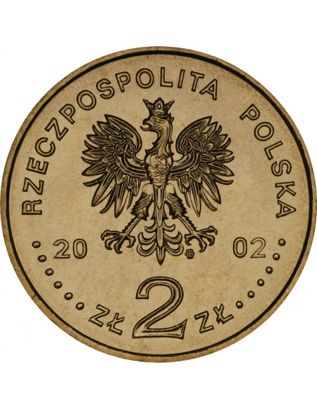 Rewers monety 2 zł 2002  Zabytki kultury materialnej w Polsce: Zamek w Malborku