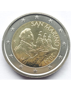 Awers monety San Marino 2 euro 2024