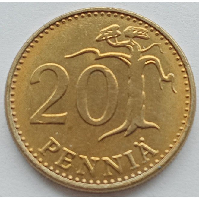 Moneta Finlandia 20 Penni 1985