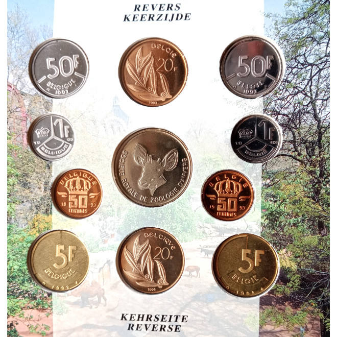 Moneta Belgia Różne euro zestaw menniczy  2010