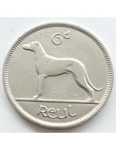 Moneta Irlandia 6 Pensów 1928 2