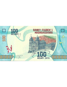 Banknot Madagaskar 100 Ariary 2017 - UNC