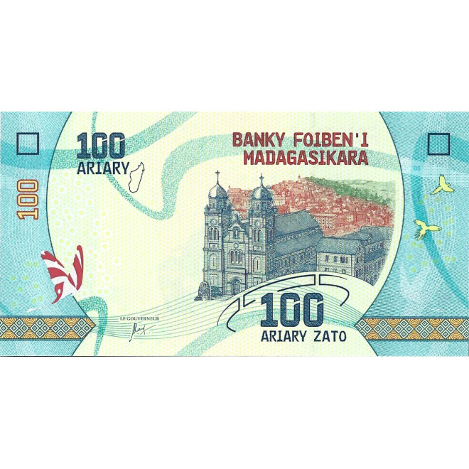 Banknot Madagaskar 100 Ariary 2017 - UNC