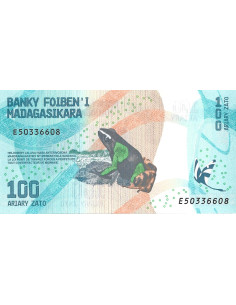 Banknot Madagaskar 100 Ariary 2017 - UNC 2