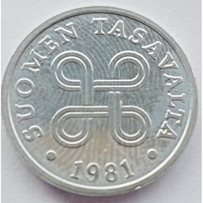 Moneta Finlandia 5 Penni 1985