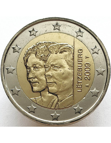 Awers monety Luksemburg 2 euro 2009 Wielka Księżna Szarlotta
