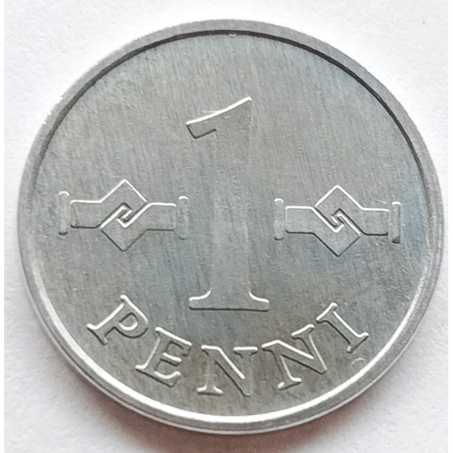 Moneta Finlandia 5 Penni 1985