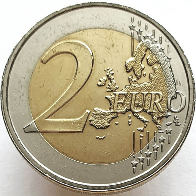 Rewers monety Luksemburg 2 euro 2009 Wielka Księżna Szarlotta