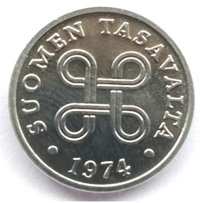 Moneta Finlandia 5 Penni 1985