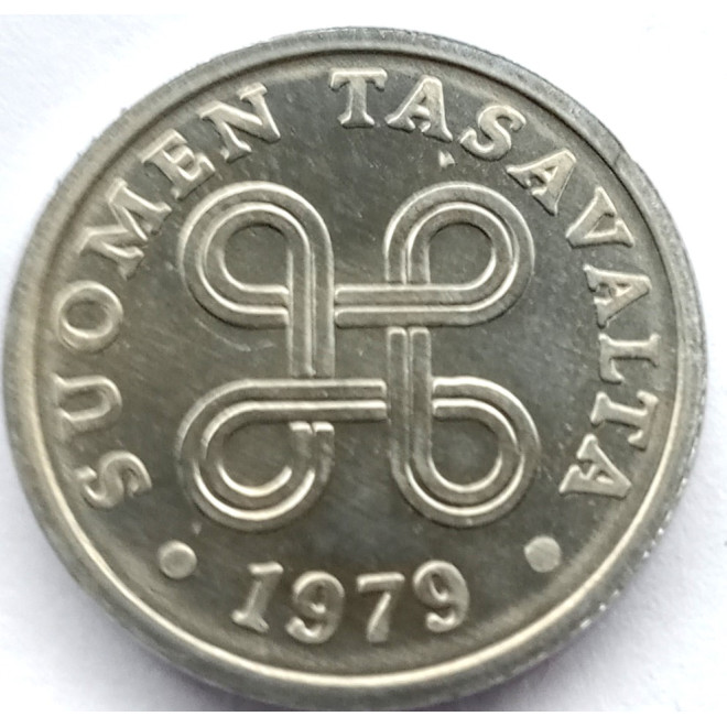 Moneta Finlandia 5 Penni 1985