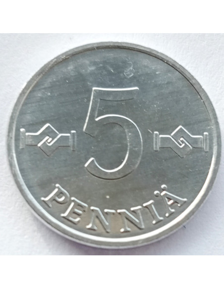 Moneta Finlandia 5 Penni 1985