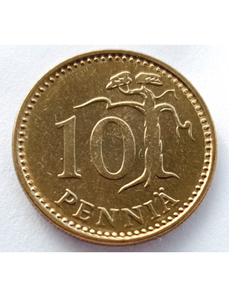 Moneta Finlandia 10 Penni 1985