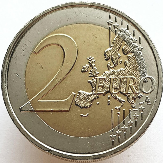 Rewers monety Luksemburg 2 euro 2008 Zamek Berg