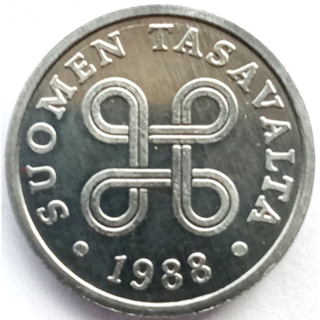 Moneta Finlandia 5 Penni 1985