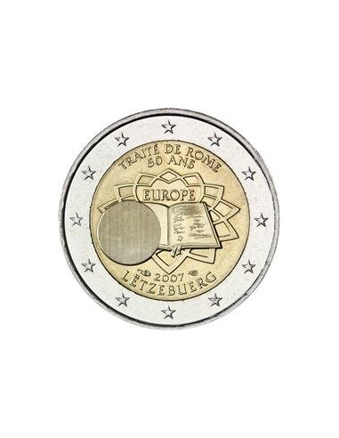Awers monety Luksemburg 2 euro 2007 50lecie Traktatu Rzymskiego Luksemburg