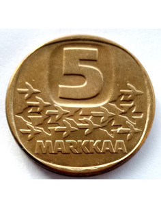 Moneta Finlandia 5 Marka1985 2