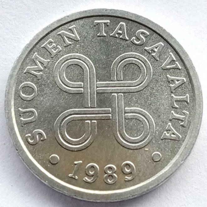 Moneta Finlandia 5 Penni 1985