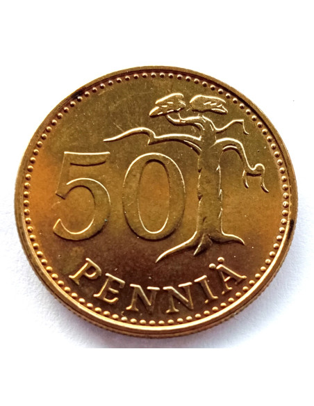Moneta Finlandia 50 Penni 1985