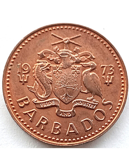 Moneta Barbados 1 Cent 1973