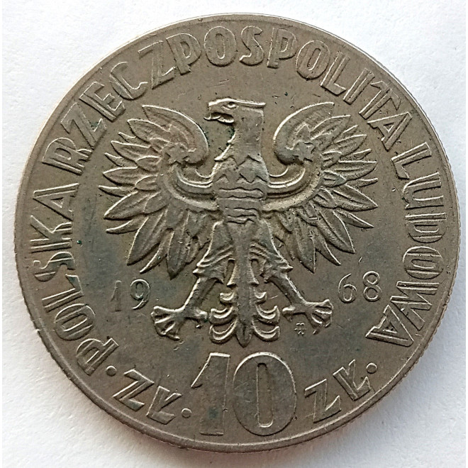 Moneta 10 Złotych 1968 Mikołaj Kopernik