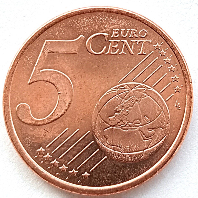 Moneta Hiszpania 5 Euro Cent 2012