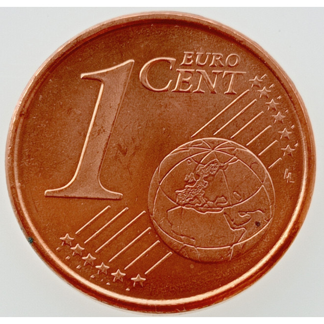 Rewers monety Hiszpania 1 Euro Cent 2001