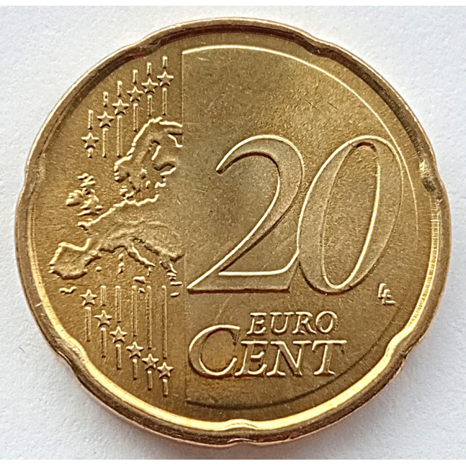 Moneta Hiszpania 20 Euro Cent 2012