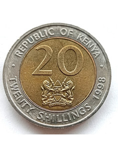 Moneta Kenia 20 Szylingów 1998 2