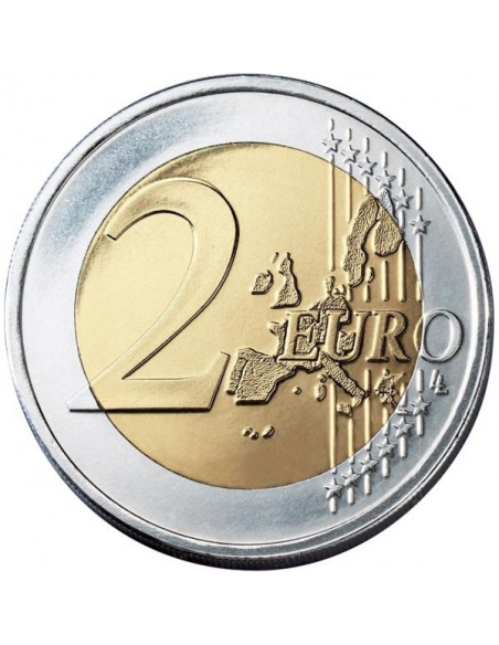 Rewers monety Luksemburg 2 euro 2004 Henryk Wielki Książę Luksemburga